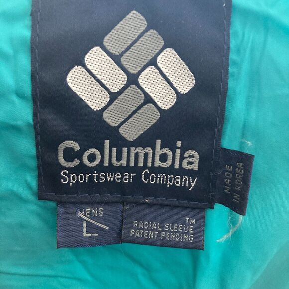 Vintage Columbia Bugaboo Jacket Mens Large Teal Red Full Zip - Picture 4 of 12
